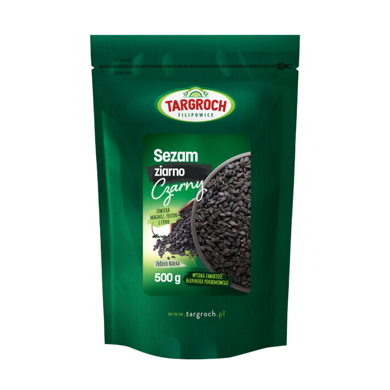 Sezam czarny ziarno - doypack 500 g