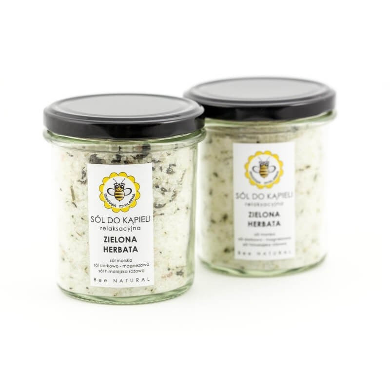 Sól do kąpieli Zielona herbata, relaksacyjna